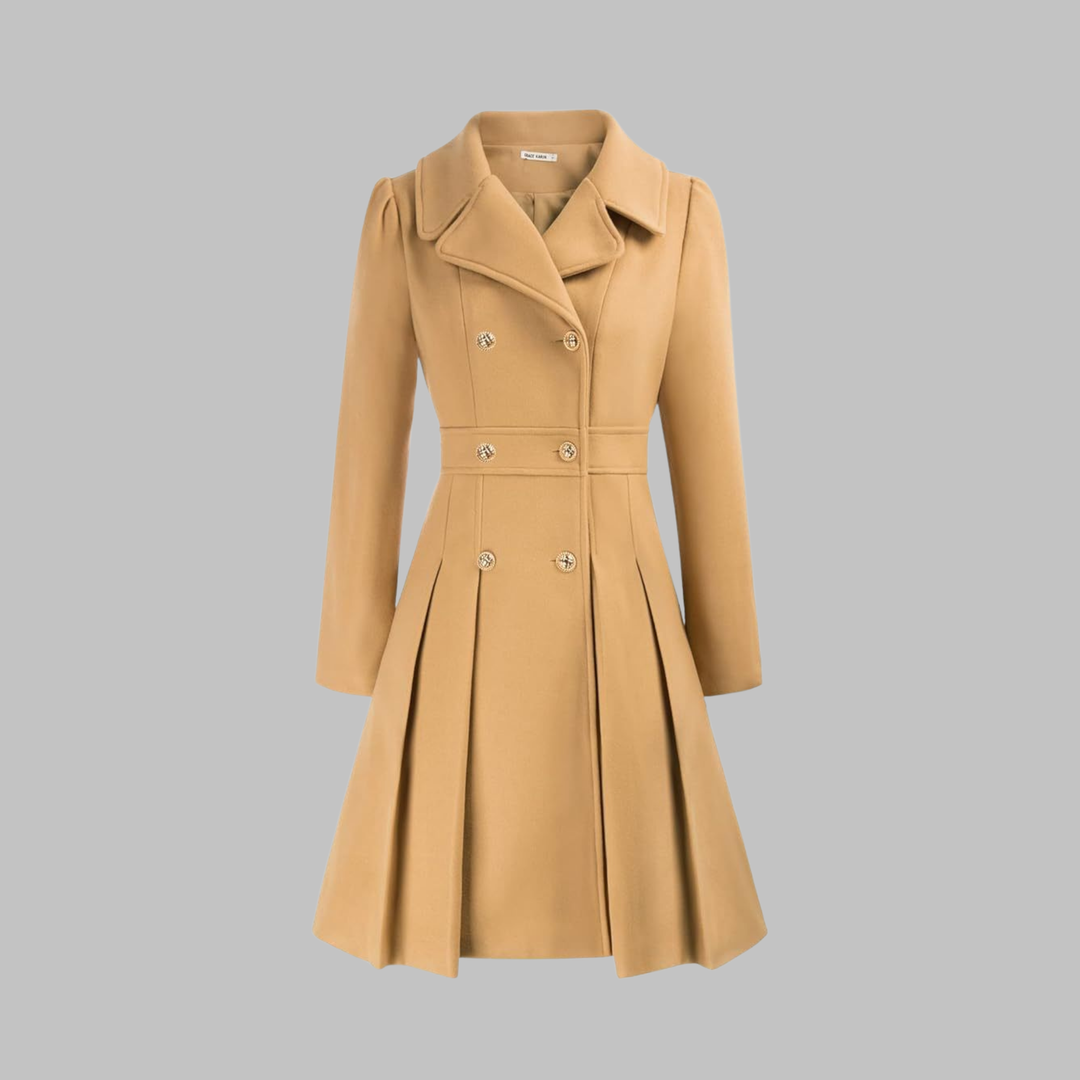 DAMI™ - Classy Double Button Long Sleeve Coat