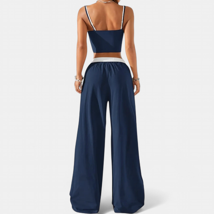 ZEPHINE™ – Relaxed Colorblock Cami Wide Leg Set