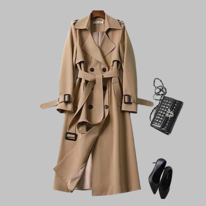 TIA™ - Elegant Knee-Length Loose Fit Coat
