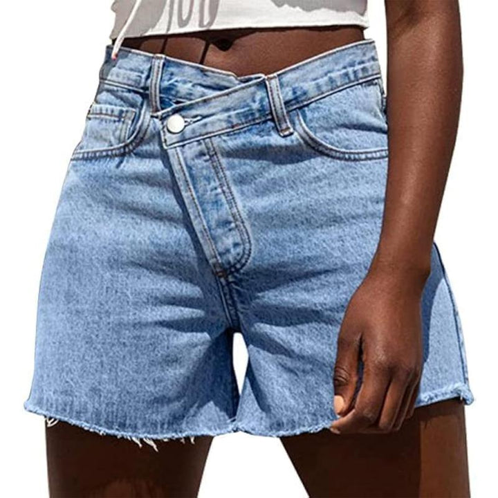 BITUIN™ – Casual High Waisted Crossover Summer Shorts
