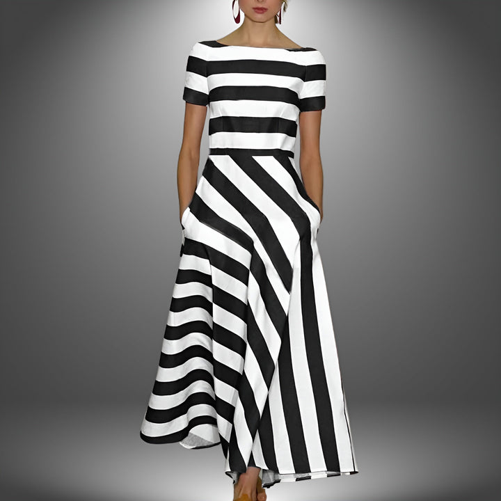 DIANE™ – Effortless Modern Stripe Dress