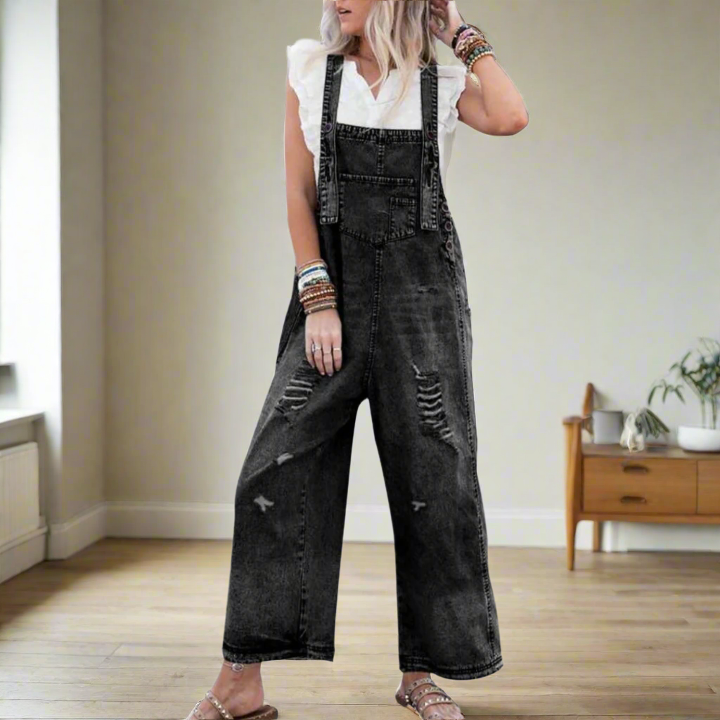 CARMELITA™ – Vintage Wash Adjustable Jumpsuit