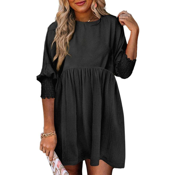 MIRASOL™ – Casual Crew Neck Loose Fit Mini Dress