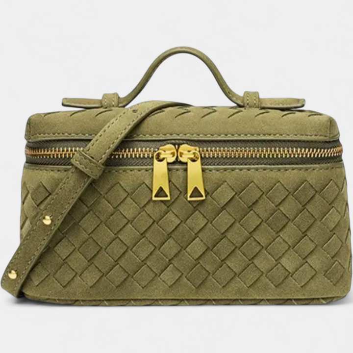 BRIGETTE™ – Vintage Matte Hand-Woven Box Bag