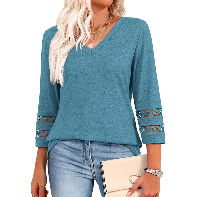 STYLI™ –  Chic Casual V-Neck Summer Top