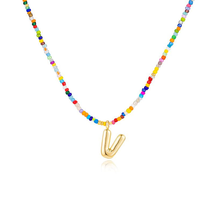 MACY™ - Colorful Bubble Letter Necklace