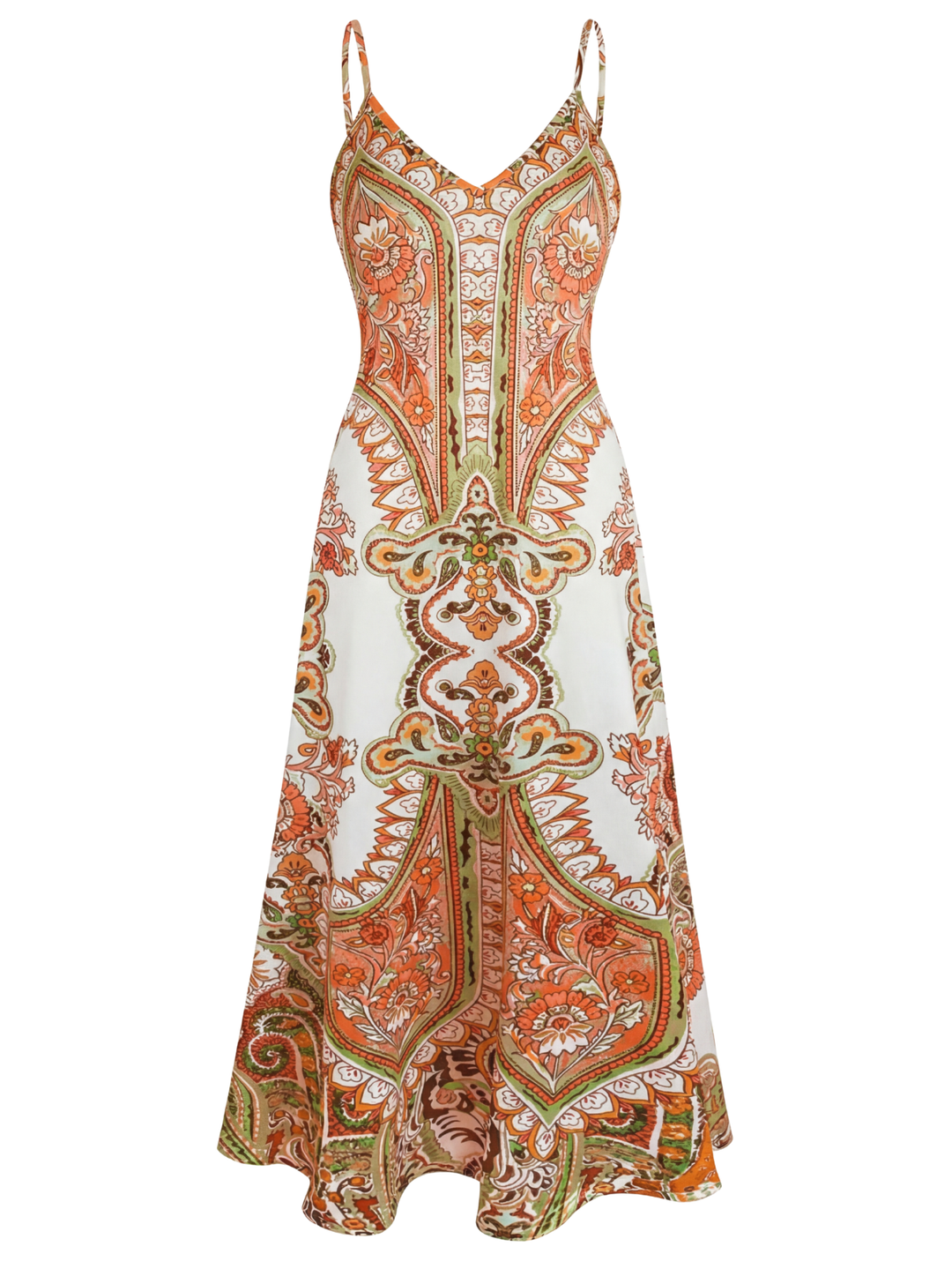 OTTILIE™ – Boho Floral Print Sleeveless Dress