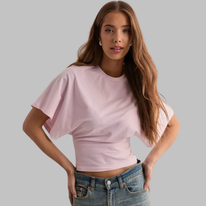 RAZI™ - Casual Fitted Half Sleeve Round Neck Top