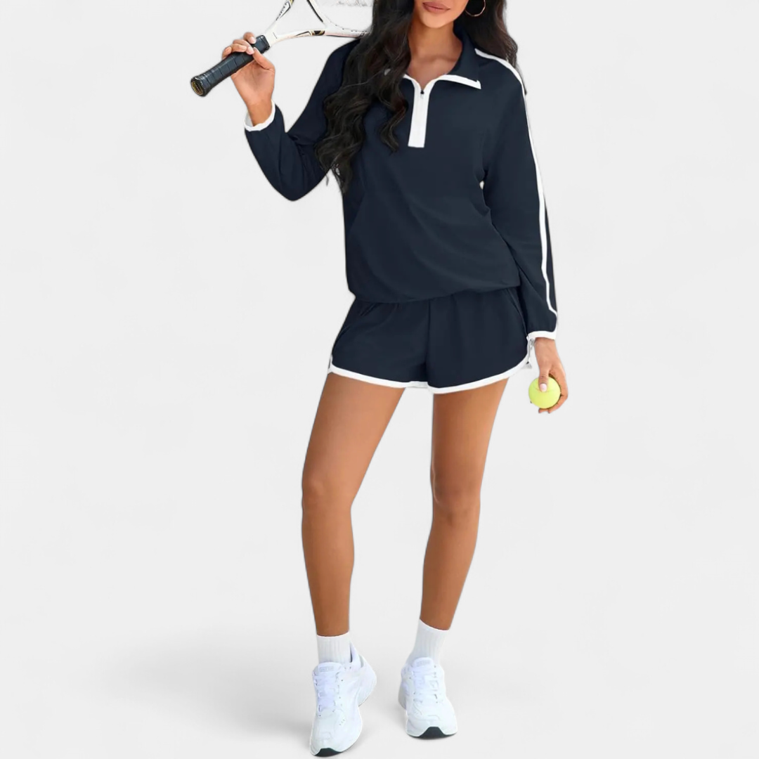 JORDANA™ – Half-Zip Pullover Tracksuit Set