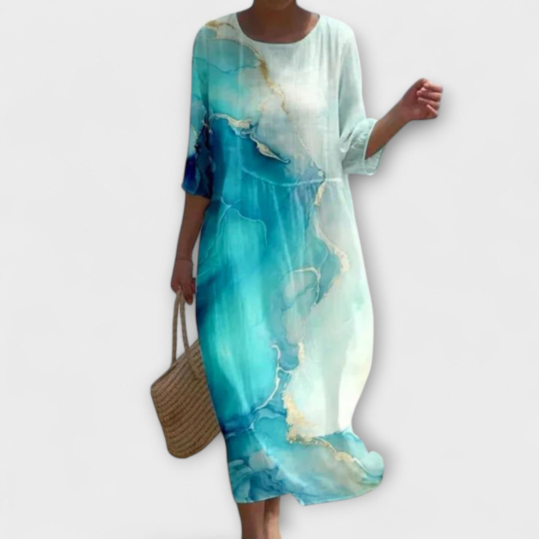 SHAE™ - Elegant Floral Maxi Dress