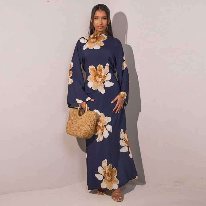 ALON™ – Modest Floral Loose Fit Maxi Dress