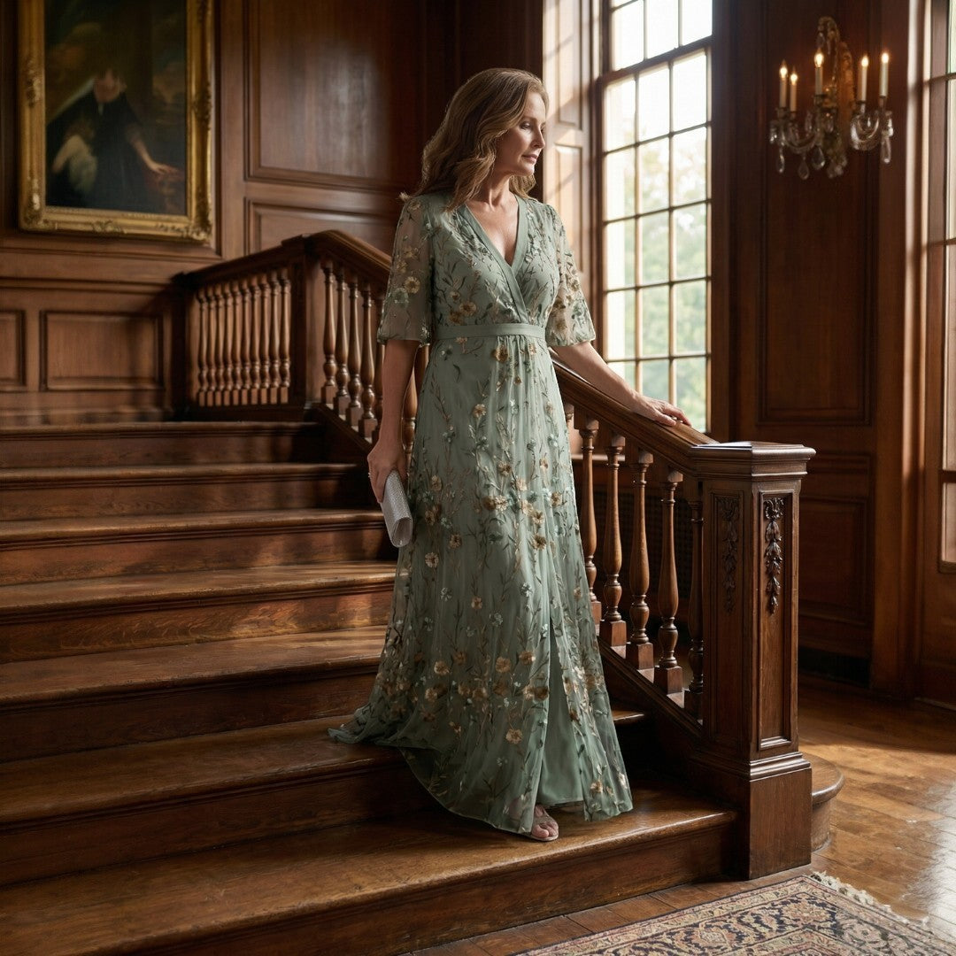 Daniela | Elegant Halter Maxi Dress
