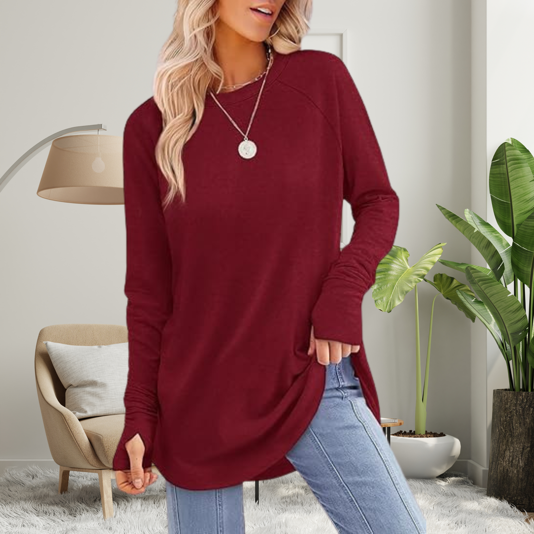 STELLAN™ - Casual Long Sleeve Thumb Hole Top
