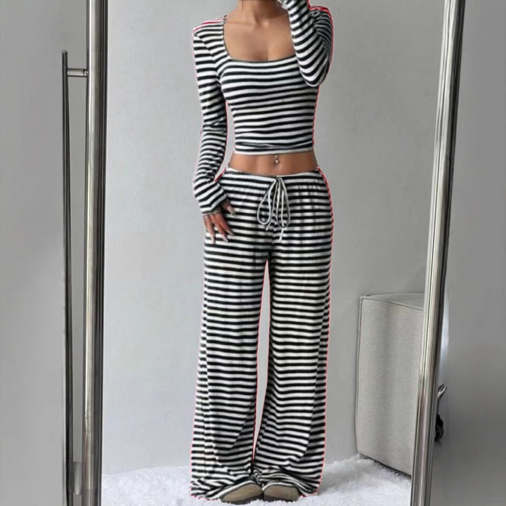 LORNA™ – Relaxed  Fit Crop Top and Pant Lounge Co-ord