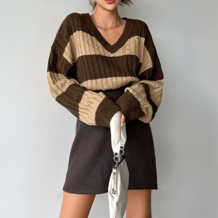 MORTA™ - Comfy V-Neck Long Sleeve Sweater