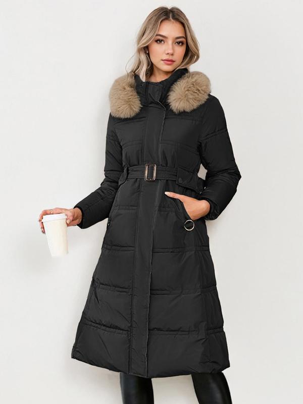 LEYLA™ - Stylish Plush Coat with Waist Tie for Cozy Fall & Winter