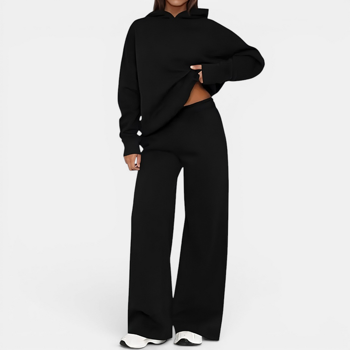 FREJA™ – Cozy Fleece-Lined Hoodie Tracksuit Set