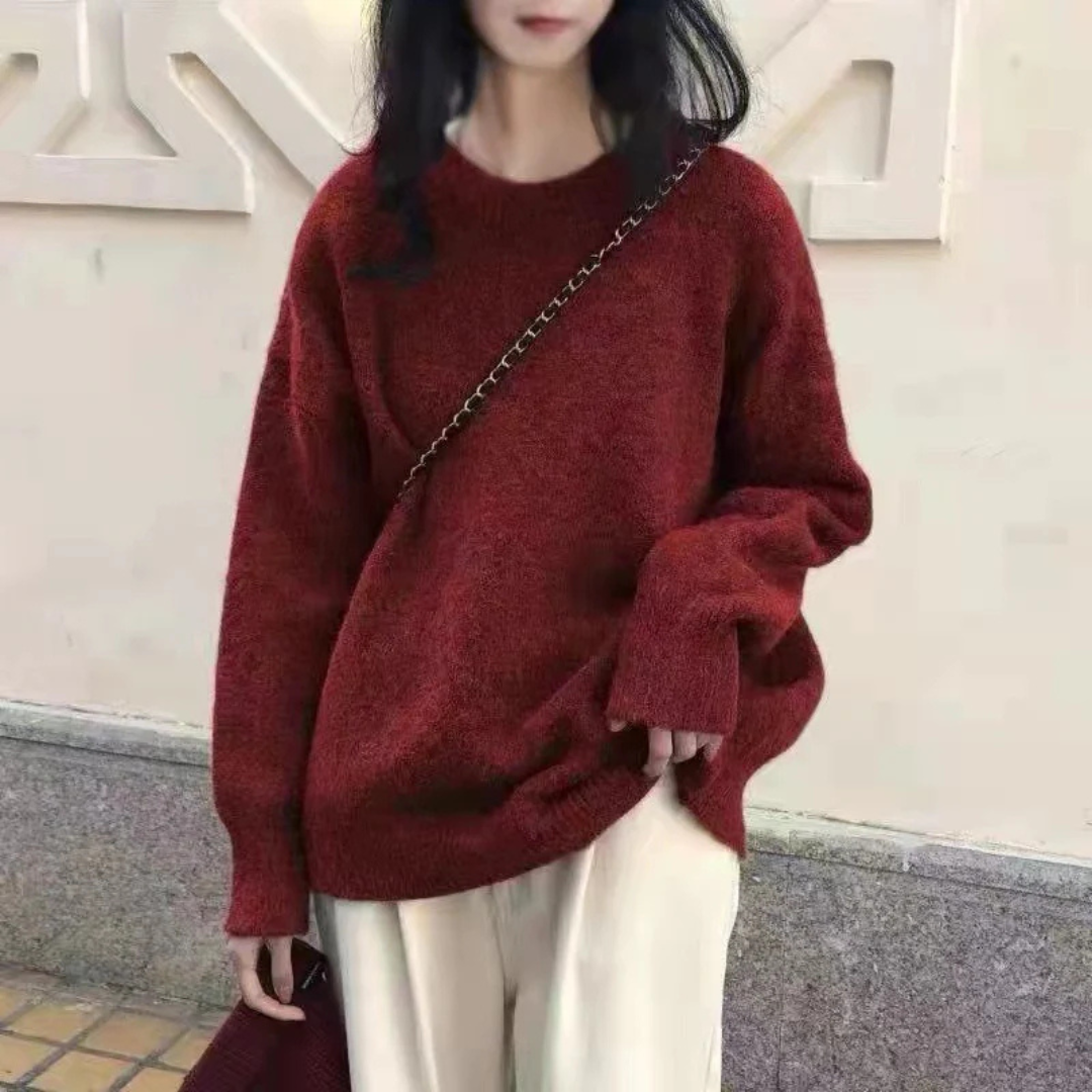IMOGEN™ - Classic Drop Shoulder Long Sleeve Sweater