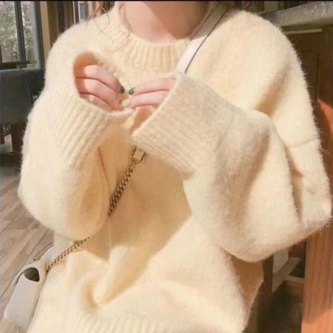 IMOGEN™ - Classic Drop Shoulder Long Sleeve Sweater