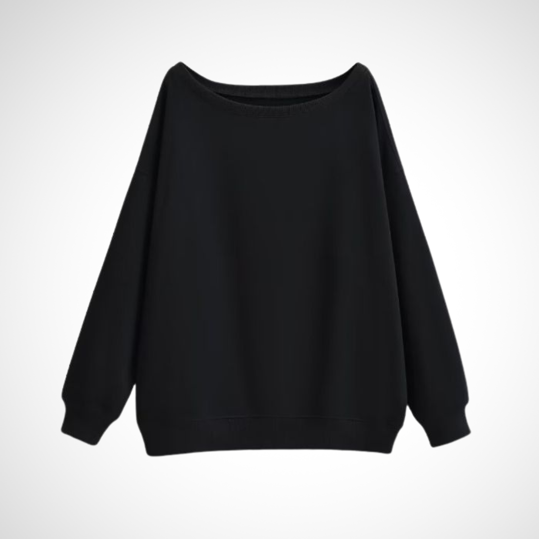 DIVECA™ - Casual Scoop Neck Long Sleeve Sweater