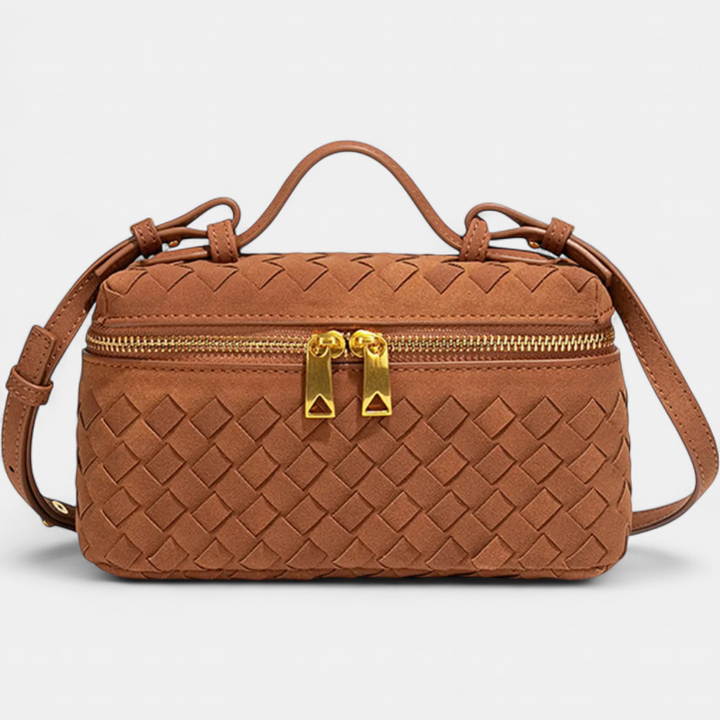 BRIGETTE™ – Vintage Matte Hand-Woven Box Bag