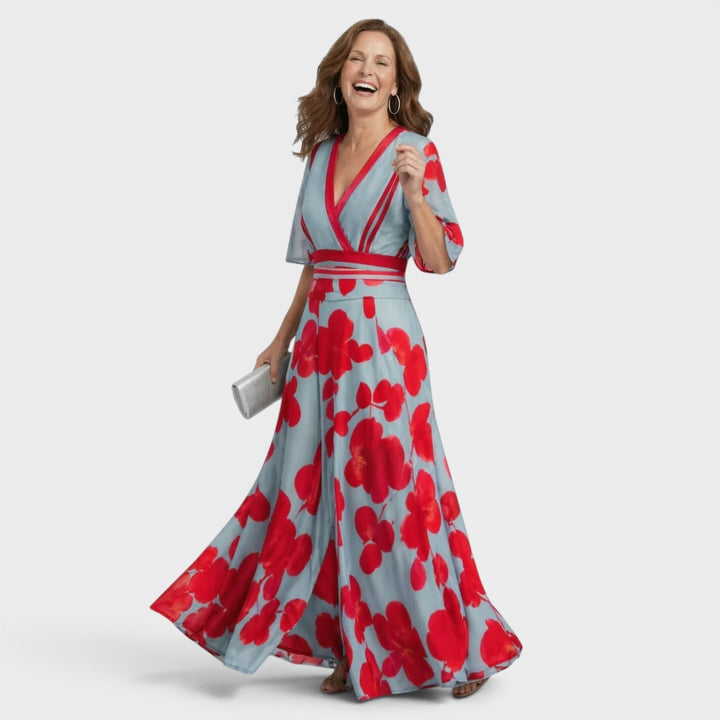 Daniela | Elegant Halter Maxi Dress