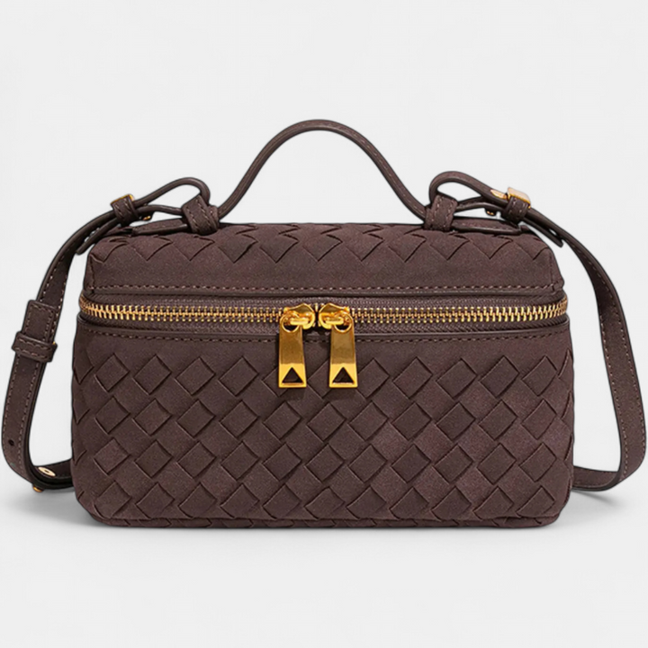 BRIGETTE™ – Vintage Matte Hand-Woven Box Bag
