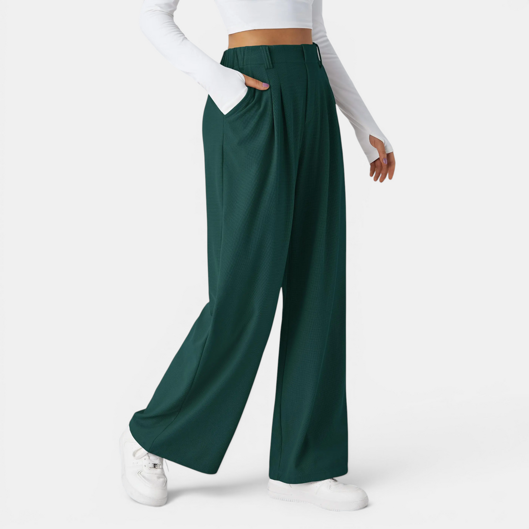 JUNOT™ – Relaxed High-Waist Wide-Leg Trousers