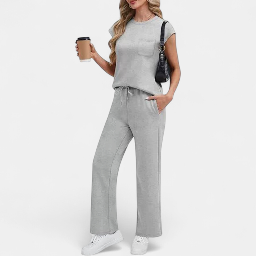 JOSETTE™ – Relaxed Crewneck Lounge Two-Piece Set
