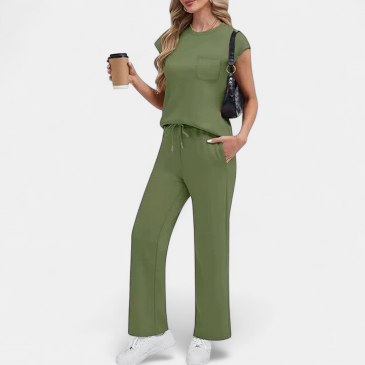 JOSETTE™ – Relaxed Crewneck Lounge Two-Piece Set