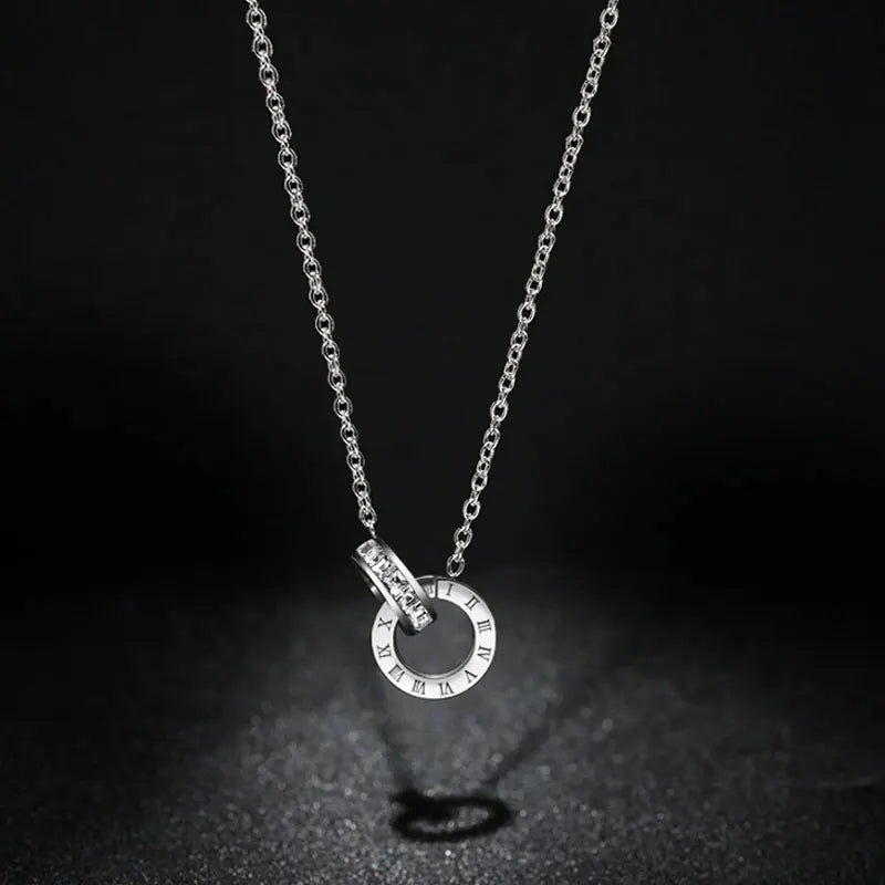 CYNTHIA™ – Roman Numeral Charm Necklace