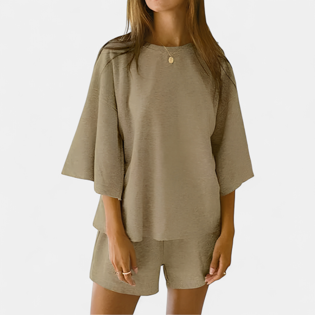 DAXINE™ – Relaxed 3/4 Sleeve Lounge Set