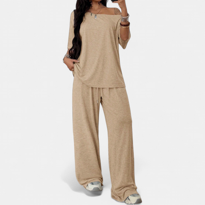 DEXT™ – Relaxed Wide-Leg Athleisure Two-Piece Set