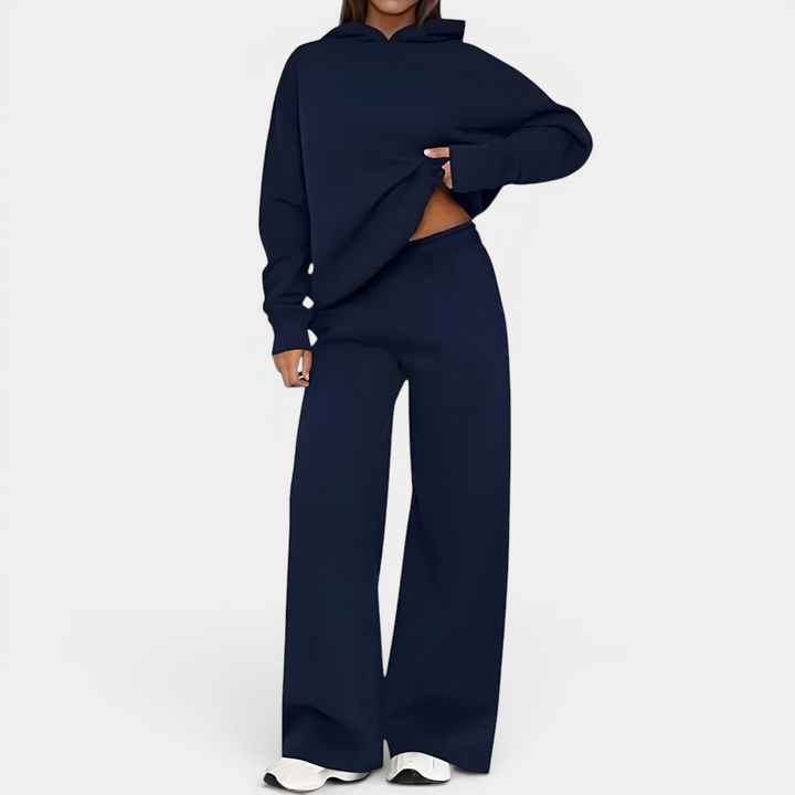 FREJA™ – Cozy Fleece-Lined Hoodie Tracksuit Set