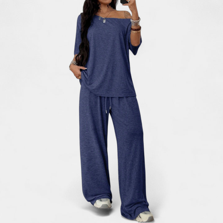 DEXT™ – Relaxed Wide-Leg Athleisure Two-Piece Set