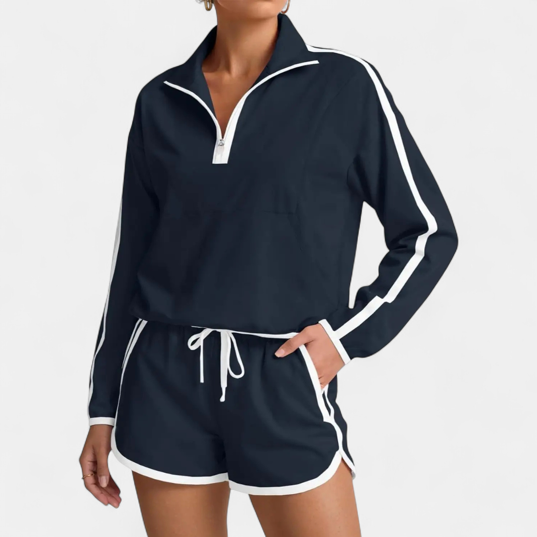 JORDANA™ – Half-Zip Pullover Tracksuit Set