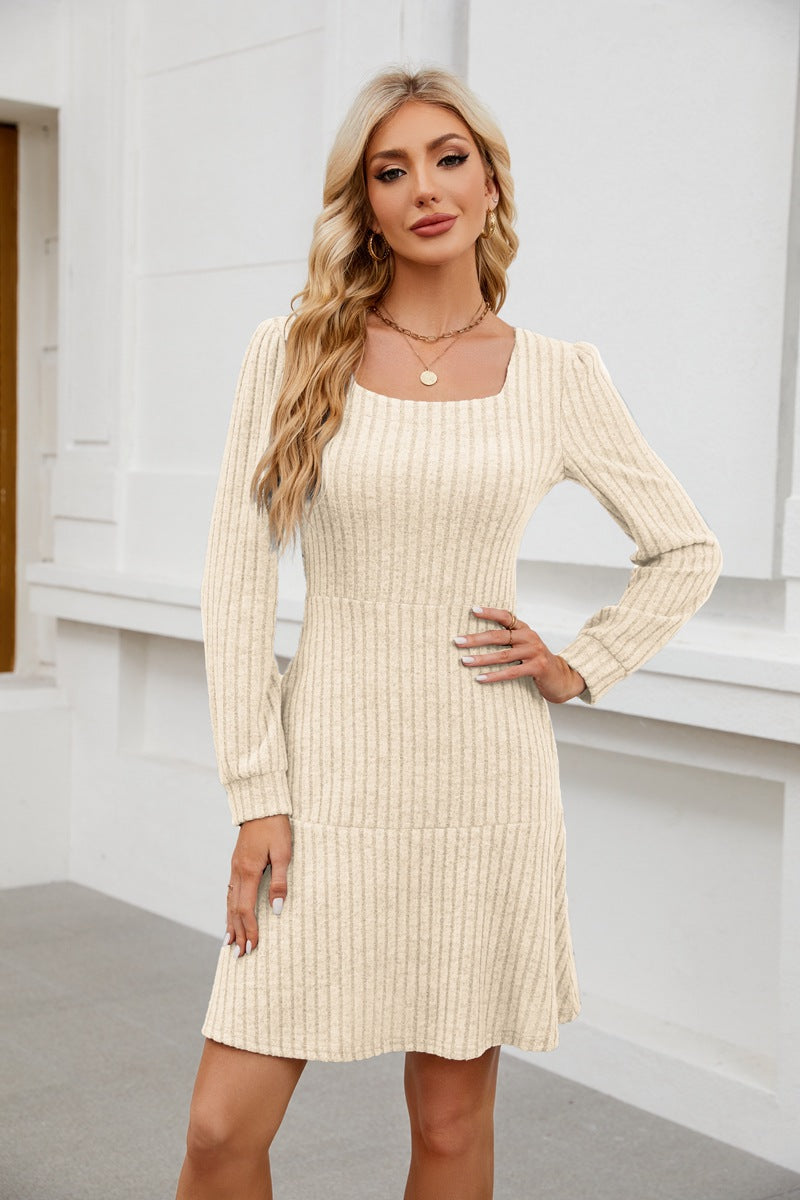 LYRA™ - Cozy Fall Babydoll Dress