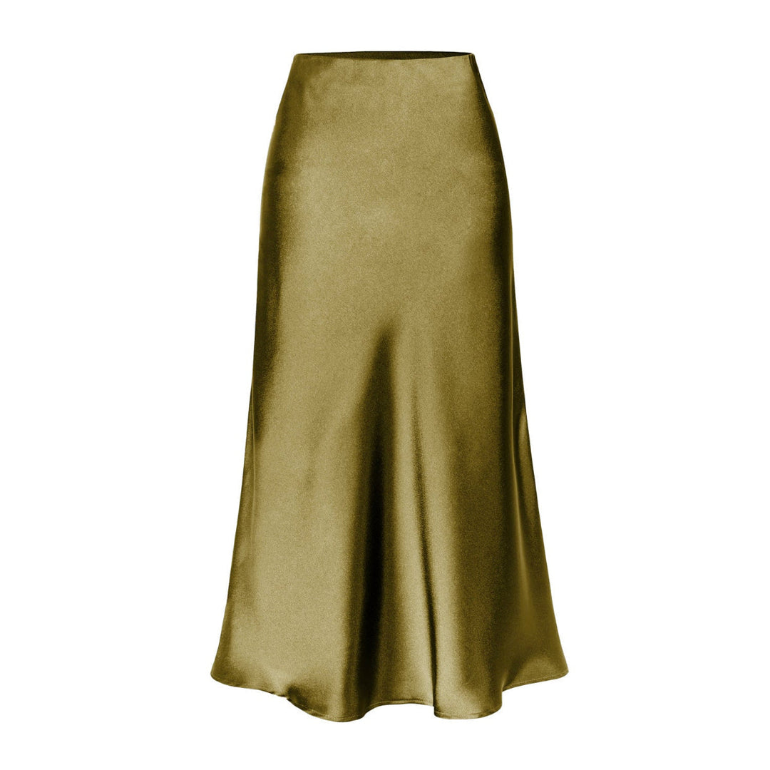 KEITH™ - Elegant High Waist Side Slit Midi Skirt