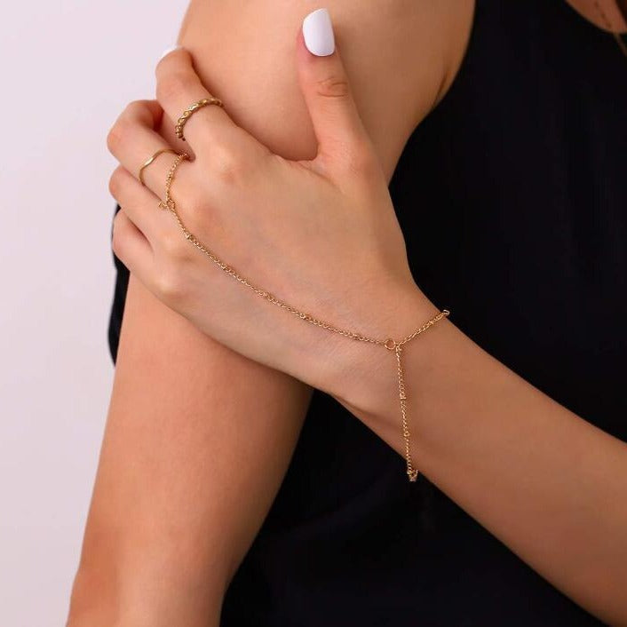 MYLENE™ – Dainty Hand Chain Bracelet