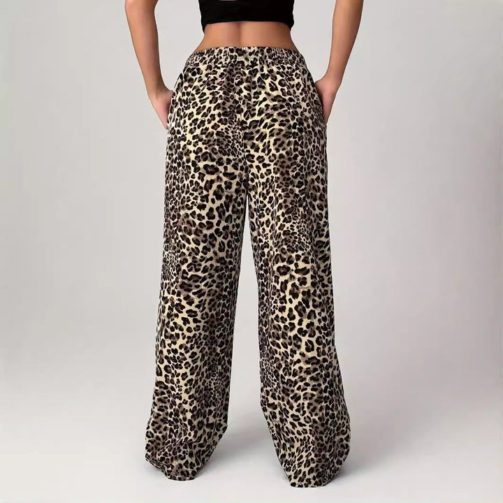 LIEZEL™ – Comfy Straight-Leg Leopard Print Pants