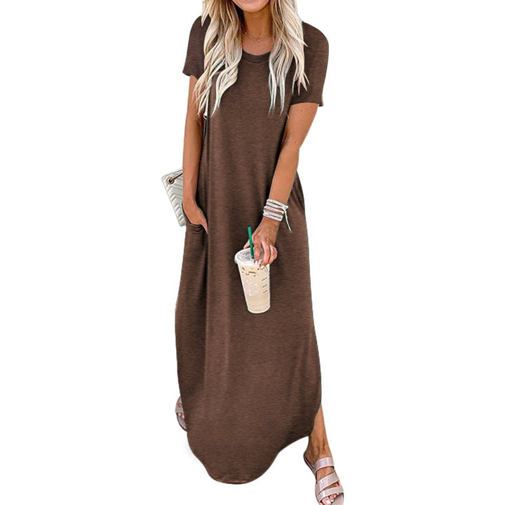SOPHIE™ - Casual Loose-Fit Short Sleeve Long Dress for Relaxed Elegance