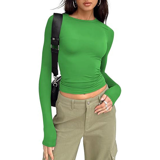 JIHYO™ - Casual Long Sleeve Round Neck Top