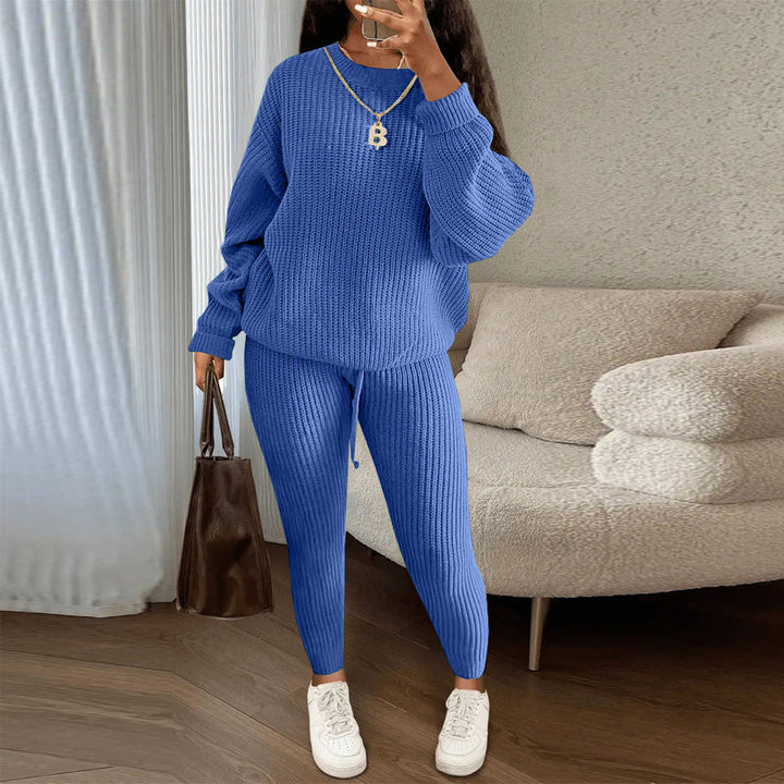 TAMA™ - Cozy Long Sleeve Sweater and Drawstring Pants Set