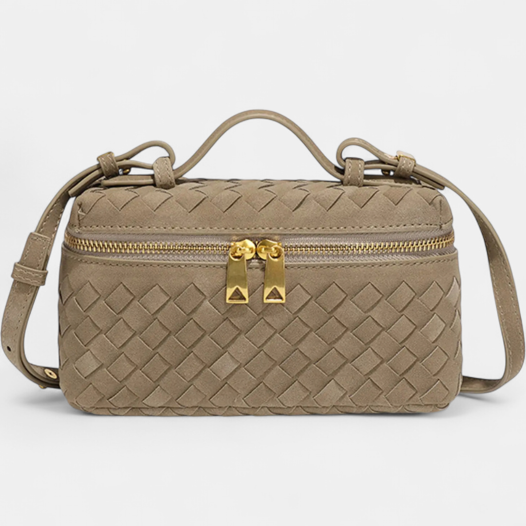 BRIGETTE™ – Vintage Matte Hand-Woven Box Bag