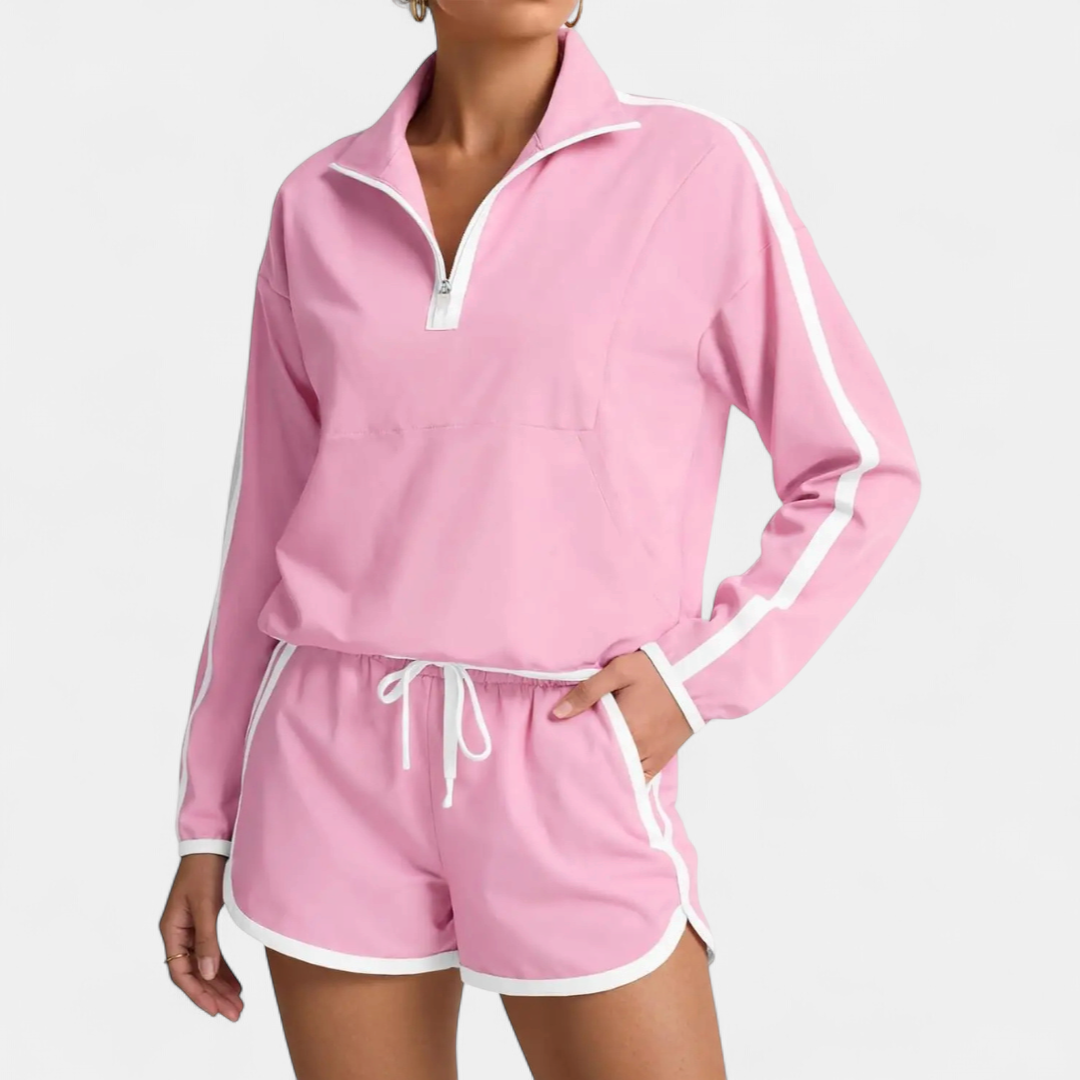 JORDANA™ – Half-Zip Pullover Tracksuit Set