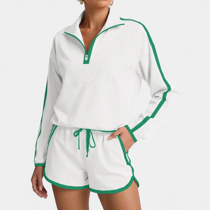 JORDANA™ – Half-Zip Pullover Tracksuit Set