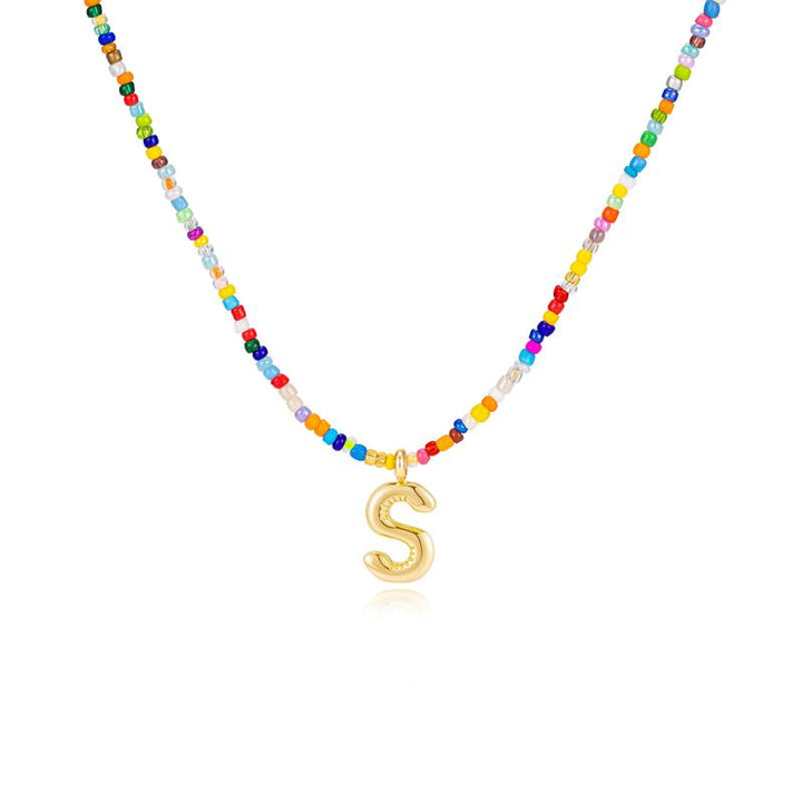 MACY™ - Colorful Bubble Letter Necklace