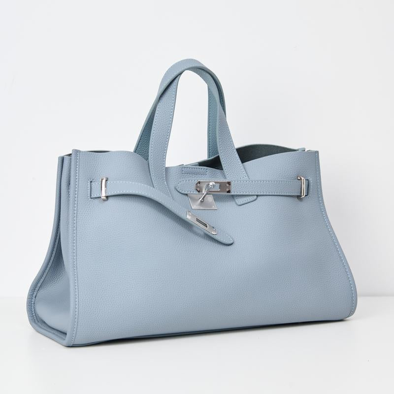 BEVERLEY™ - Large Capacity Genuine Cowhide Leather Tote Bag for Work & Travel