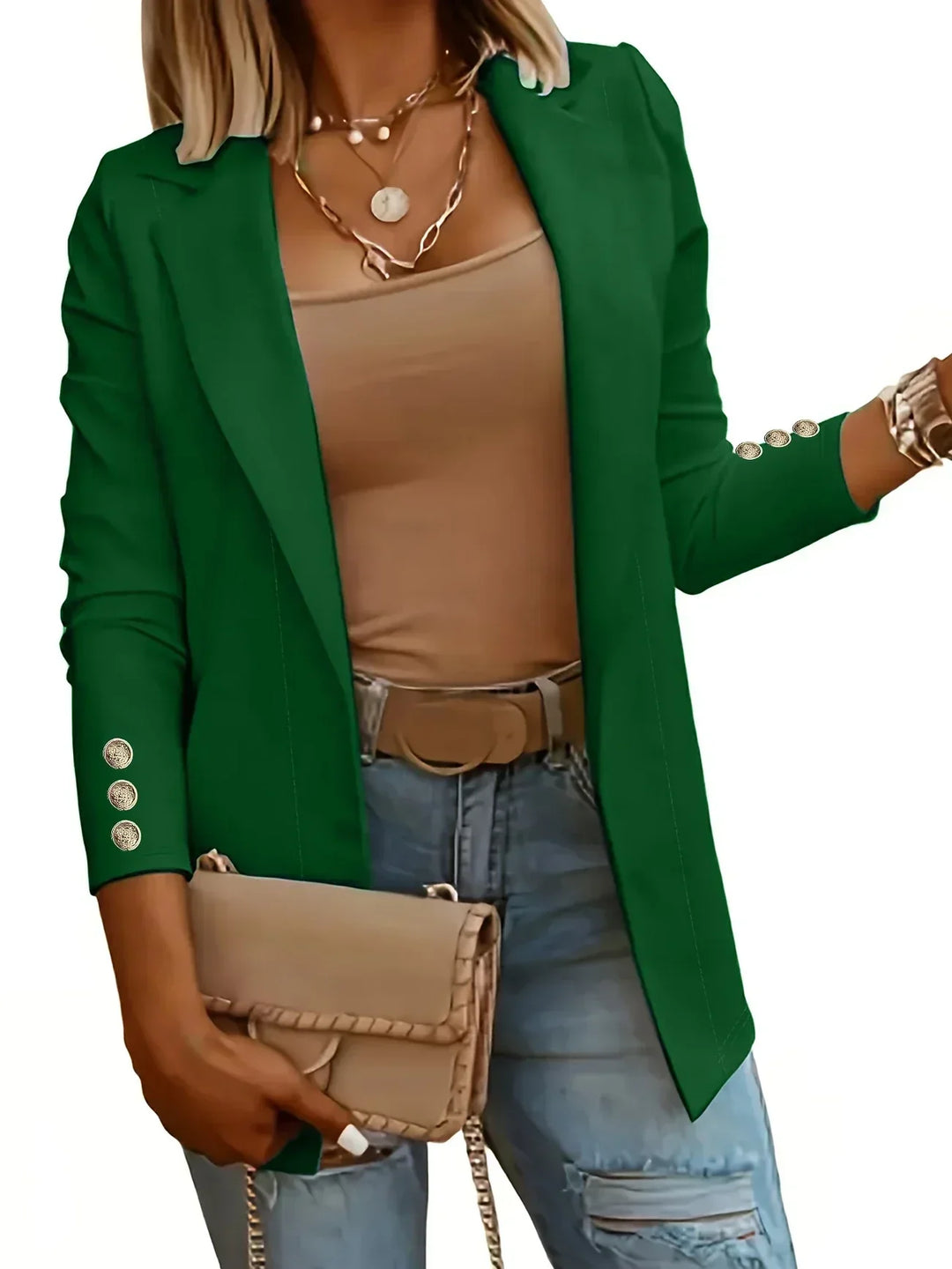 EMMA™ - Chic Open Front Jacket