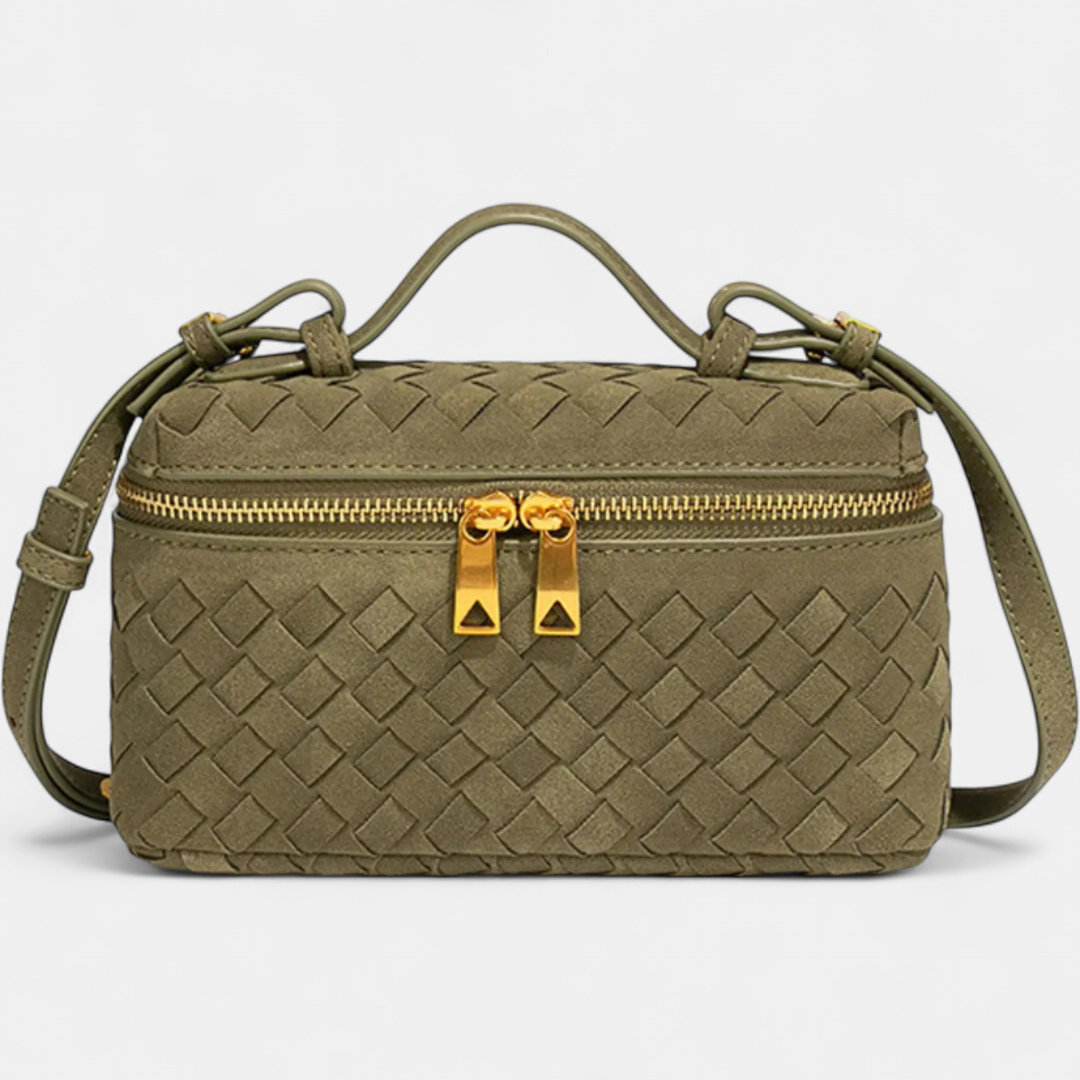 BRIGETTE™ – Vintage Matte Hand-Woven Box Bag